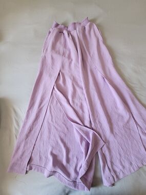 Lilac Wide Leg Palazzo Pants
